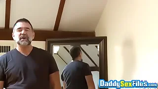 Mature gay guy receives sloppy blowjob up ahead analdrilling