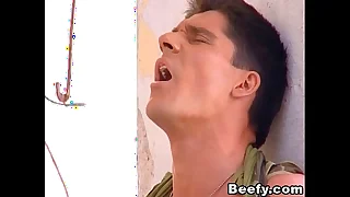 Brawny Military Gay Open-air Roger